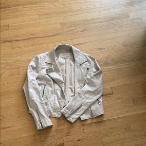 Light Beige Women’s Moto Jacket